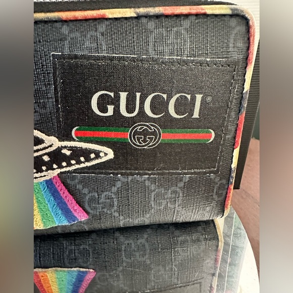 RARE LIMITED EDITION 👽🔥GUCCI Night Courrier GG Supreme Long Zip Around Wallet - Picture 10 of 16